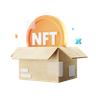 3d nft box illustration