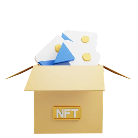 Nft Box 3D Illustration