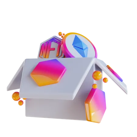 Nft Box 3D Icon