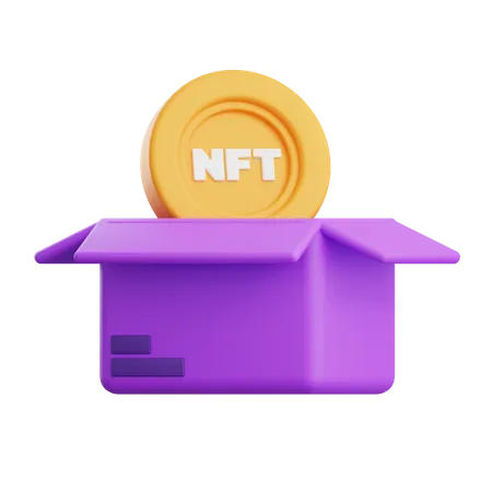 NFT Box 3 D Illustration 3D Icon