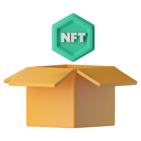 NFT Box  3D Icon