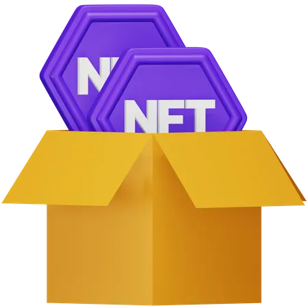 Caixa nft  3D Icon