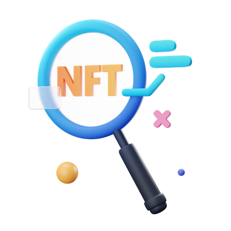 Búsqueda nft  3D Icon