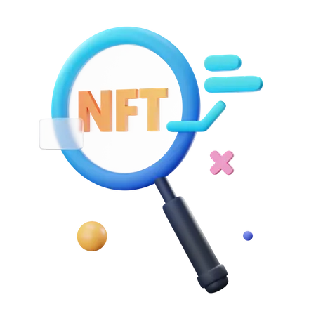 Búsqueda nft  3D Icon