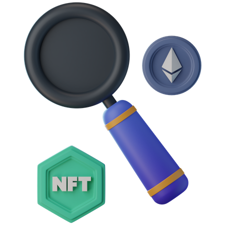 Búsqueda nft  3D Icon