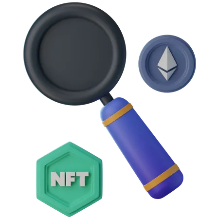 Búsqueda nft  3D Icon