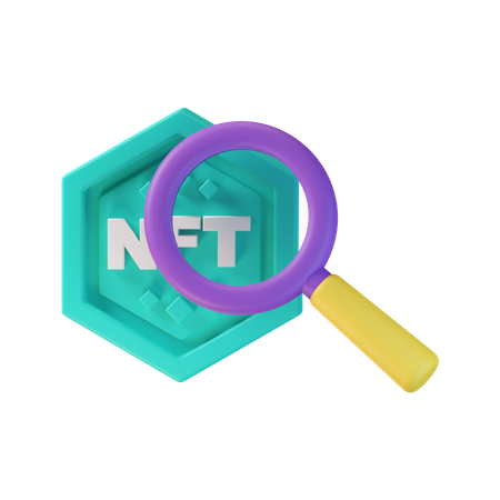 Búsqueda nft  3D Icon