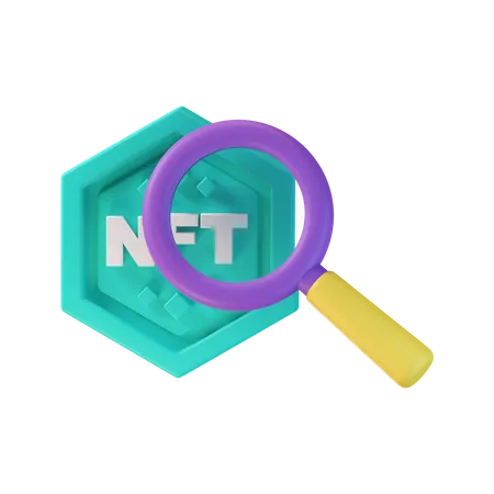 Búsqueda nft  3D Icon