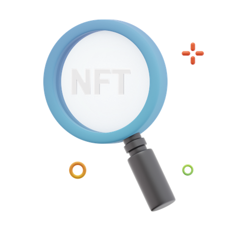 Búsqueda nft  3D Icon