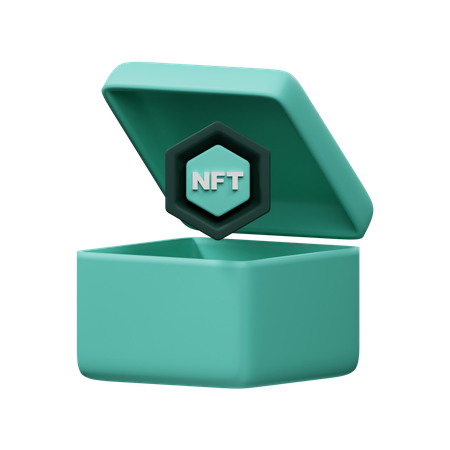 Caja nft  3D Icon