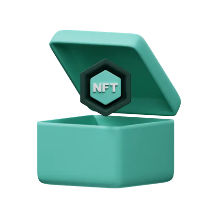 Caja nft  3D Icon