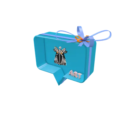 Caja de regalo nft  3D Icon