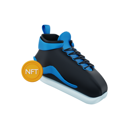 Zapatos deportivos nft  3D Illustration