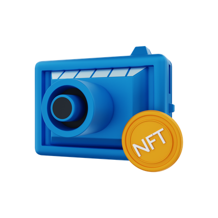 NFT camera  3D Illustration