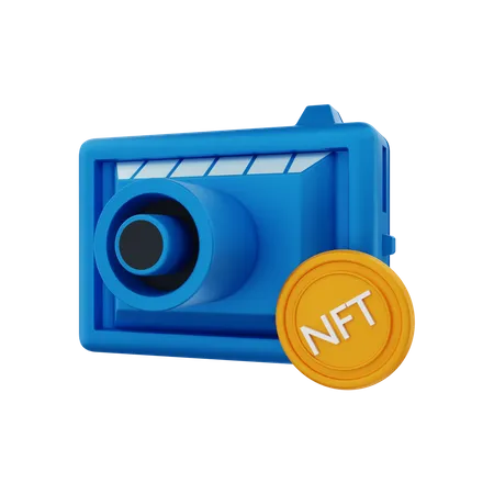 NFT camera  3D Illustration