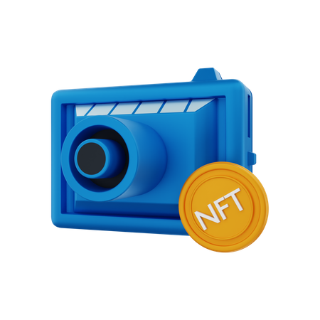 NFT camera 3D Illustration