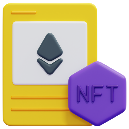 Nft Card  3D Icon