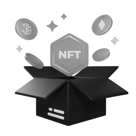 Nft Card Box  3D Icon