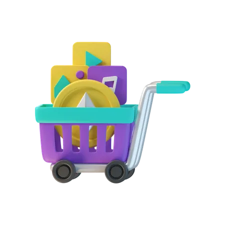 Nft Cart  3D Icon