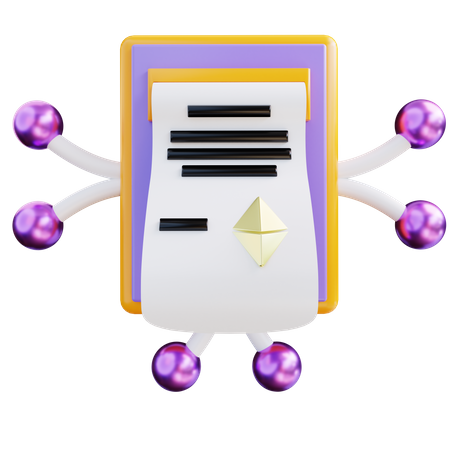 Nft Certificate  3D Icon