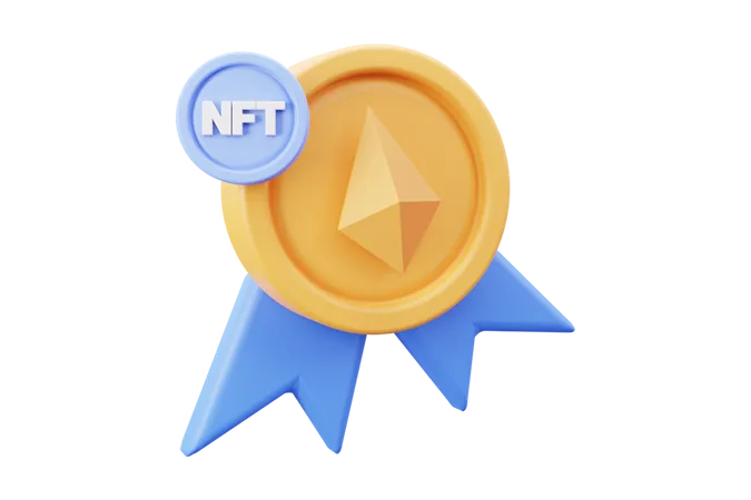 Nft Certifite  3D Icon