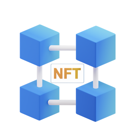 Chaîne nft  3D Icon