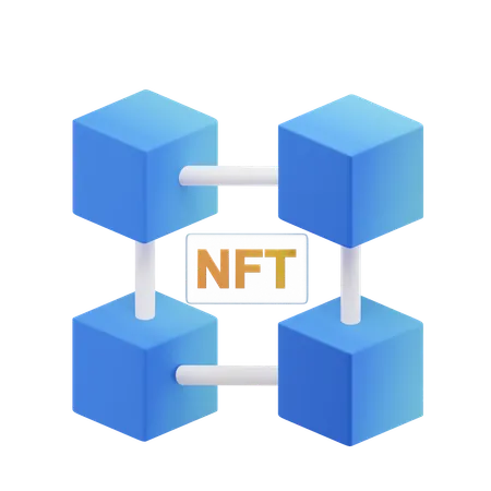 Chaîne nft  3D Icon