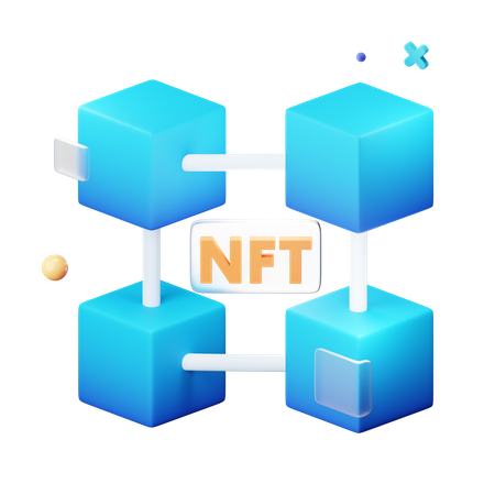 Nft Chain  3D Icon