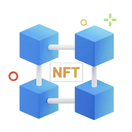 Chaîne nft  3D Icon