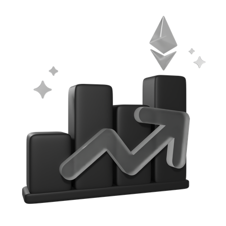 Nft Chart Growth  3D Icon