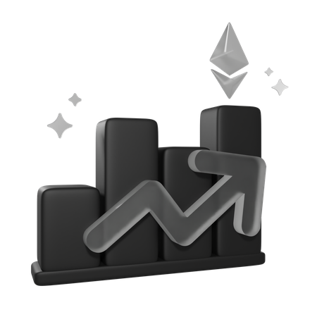 Nft Chart Growth  3D Icon
