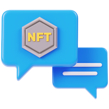 NFT Chat  3D Icon