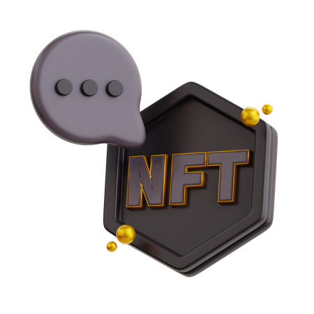 Nft Chat  3D Icon