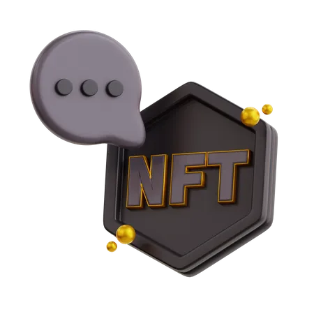 Nft Chat  3D Icon