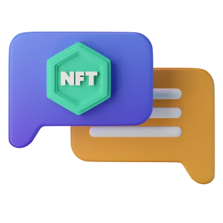 NFT Chat  3D Icon