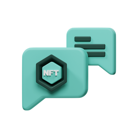 Nft Chat  3D Icon