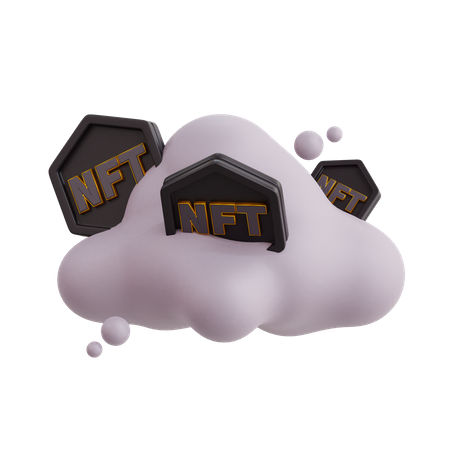 Nft Cloud  3D Icon