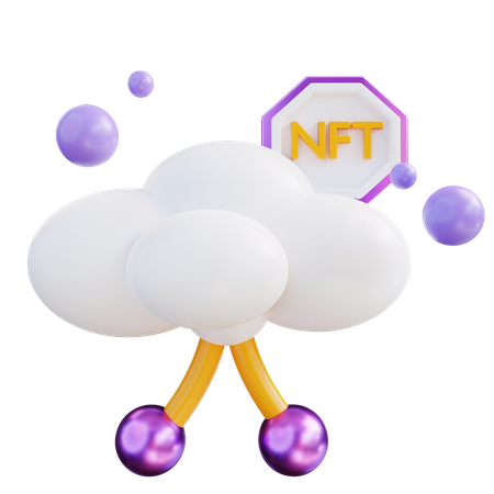 Nft Cloud  3D Icon