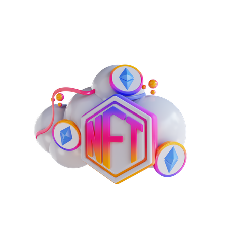 Nft Cloud  3D Icon