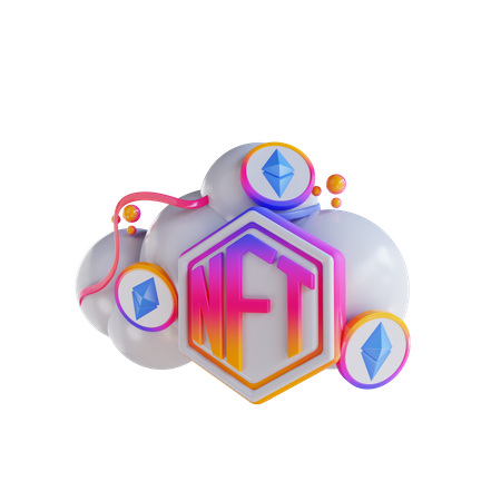 NFT-Cloud  3D Icon