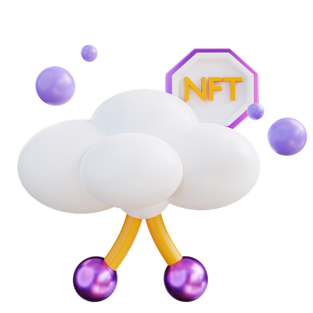 Nft Cloud 3D Icon