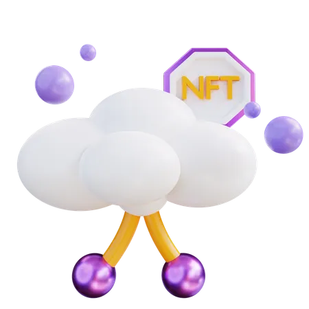 Nft Cloud 3D Icon