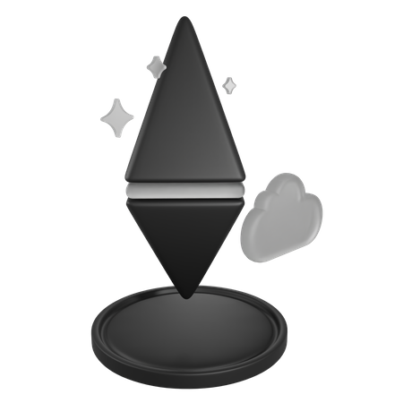 Nft Cloud Storage  3D Icon