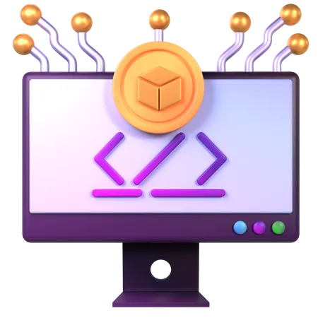 Nft Coding  3D Icon