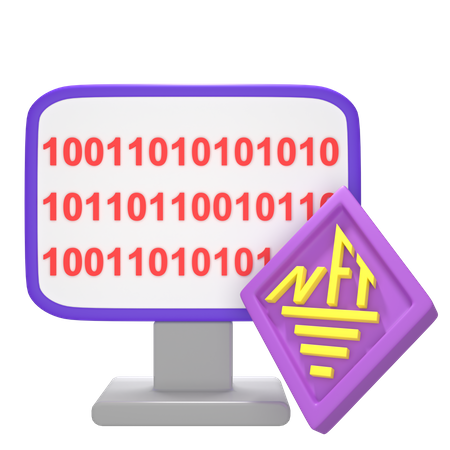 Nft Coding  3D Icon