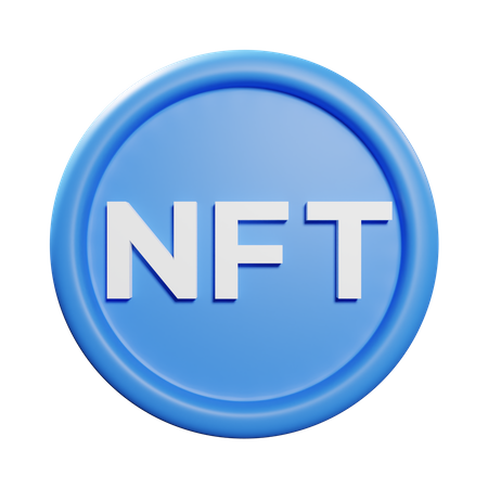 NFT Coin  3D Icon