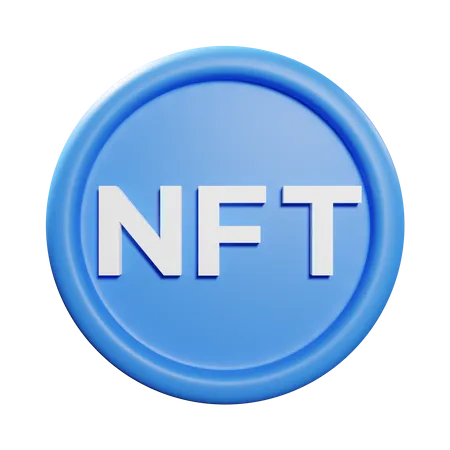 NFT Coin  3D Icon