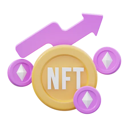 Nft Coin  3D Icon