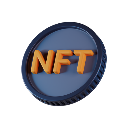 Nft Coin  3D Icon