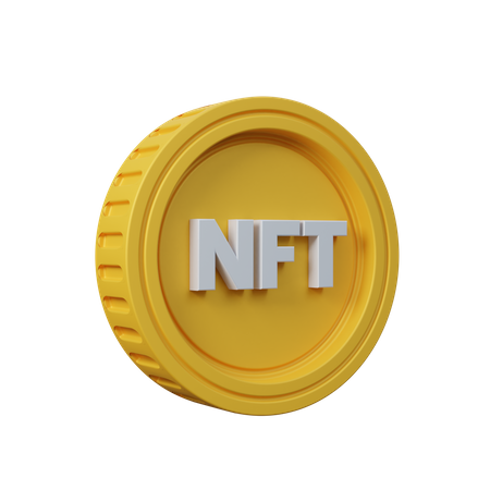 Nft Coin  3D Icon